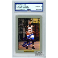 Shaquille O'Neal 2006 Topps Turkey Red Variant Ad Back Autograph Card #40 PSA/DNA 10
