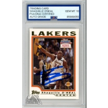 Shaquille O'Neal 2003-04 Topps Autograph Card #9 Of 12 PSA/DNA 10