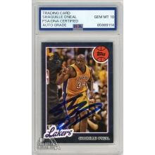 Shaquille O'Neal 2025-26 Topps 45th Anniversary Autograph Card PSA/DNA 10