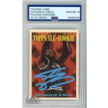 Shaquille O'Neal 1993-94 Topps All-Rookie Auto Card #152 PSA/DNA 10 (Light Blue)