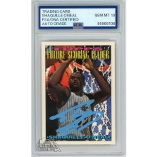 Shaquille O'Neal 1993-94 Topps Future Auto Card #386 PSA/DNA 10 (Light Blue)