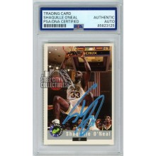Shaquille O'Neal 1992-93 Classic Autograph Rookie Card #1 PSA/DNA (Blue)