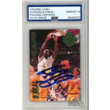 Shaquille O'Neal 1993 Classic Four Sport Gold Rookie Autograph Card PSA/DNA 10