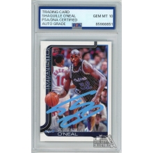 Shaquille O'Neal 2025-26 Topps Autograph Card #260 PSA/DNA 10 (Light Blue)
