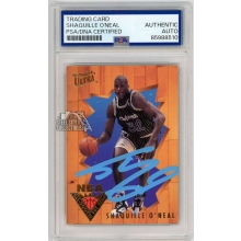 Shaquille O'Neal 1993-94 Fleer Ultra All-Rookie 1st Team Autograph Card #5 PSA/DNA (Blue)