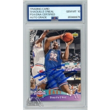 Shaquille O'Neal 1993-94 Upper Deck All-Star Autograph Card #424 PSA/DNA 10
