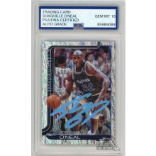 Shaquille O'Neal 2025-26 Topps Cracked Ice Auto Card PSA/DNA 10 (Light Blue)