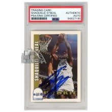 Shaquille O'Neal 1992-93 Hoops Autograph Rookie Card #442 PSA/DNA