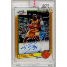 Shaquille O'Neal 2020-21 Panini Contenders Optic Orange Prizm Auto Card 08/15