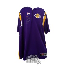 Shaquille O'Neal Autographed Los Angeles Lakers Game Used Warm Up Jacket - BAS LOA