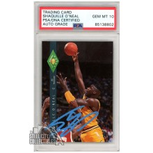 Shaquille O'Neal 1992-93 Classic Four Sport Autograph Rookie Card #318 PSA/DNA 10 (Light Blue)