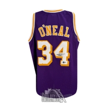 Shaquille O'Neal Autographed Los Angeles Purple Custom Basketball Jersey - BAS