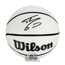 Shaquille O'Neal Autographed Canvas Wilson Basketball - JSA