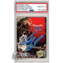 Shaquille O'Neal 1992-93 Skybox Autograph Rookie Card #382 PSA/DNA 10 (Light Blue)