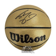 Shaquille O'Neal Autographed Gold Wilson Basketball - JSA