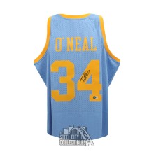 Shaquille O'Neal Autographed MPLS Mitchell & Ness Basketball Jersey - BAS (L)