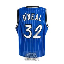 Shaquille O'Neal Autographed Orlando Custom Blue Basketball Jersey - BAS