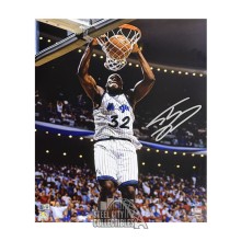 Shaquille O'Neal Autographed Orlando Magic 16x20 Basketball Photo - BAS (Dunk)