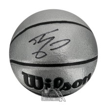Shaquille O'Neal Autographed Platinum Wilson Basketball - JSA
