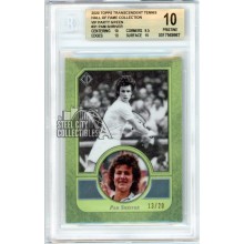 Pam Shriver 2020 Topps Transcendent Tennis VIP Green Card #31 /20 BGS 10
