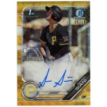 Sammy Siani 2019 Bowman Draft 1st Bowman Chrome Gold Wave Refractor Autograph Card #CDA-SS 5/50