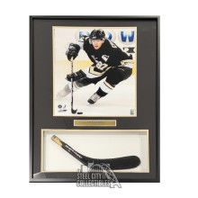 Sidney Crosby Framed Pittsburgh Penguins Photo w/ Game-Issued Stick Blade