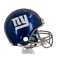 Sinorice Moss Autographed New York Giants Riddell Authentic Full Size Football Helmet - JSA