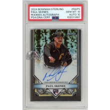 Paul Skenes 2024 Bowman Sterling Rookie Autograph Card #RA-PS PSA 10 AUTO 10