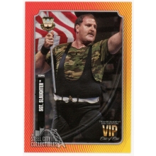 Sgt. Slaughter 2020 Topps Transcendent WWE VIP Red & Yellow Stripes Card #43 1/1