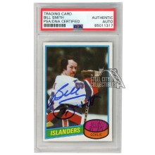 Billy Smith 1980-81 Topps Autograph Card #60 PSA/DNA
