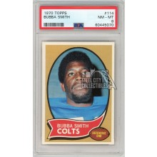 Bubba Smith 1970 Topps Football Rookie Card #114 PSA 8