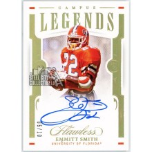 Emmitt Smith 2021 Panini Flawless Collegiate Campus Legends Autograph Card #CLS-ES 5/10