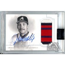 John Smoltz 2020 Topps Dynasty Dynastic Deed Patch Autograph Card #DAP-JS3 4/5