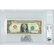 Duke Snider Autographed Dollar Bill - BAS