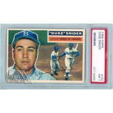 Duke Snider 1956 Topps Card #150 PSA 7 NM (459)