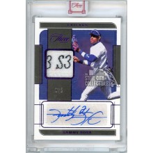 Sammy Sosa 2022 Panini Three & Two Tag Patch Autograph Card #AJ-SS 1/2