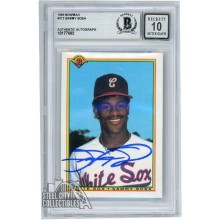 Sammy Sosa 1990 Bowman Rookie Autograph Card #312 BAS 10