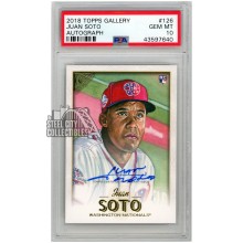 Juan Soto 2018 Topps Gallery Autograph Rookie Card #126 PSA 10