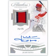 Juan Soto 2019 Panini Flawless Flawless Performances Patch Auto #FP-JS 25/25