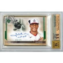 Juan Soto 2020 Topps Transcendent Variation Emerald Autograph Card #TCAV-JSO 6/15 BGS 9.5