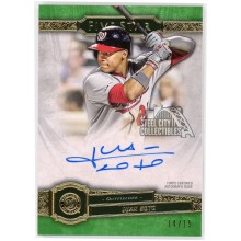 Juan Soto 2021 Topps Five Star Green Autograph Card #FSA-JSS 14/15