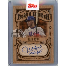 Juan Soto 2026 Topps Heavy Lumber Game-Used Bat Relic Autograph Card