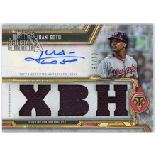 Juan Soto 2020 Topps Triple Threads Patch Auto Card #TTAR-JSO2 01/18