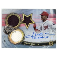 Juan Soto 2019 Topps Triple Threads Patch Autograph Card #RFPAR-JSO 29/99