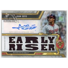Juan Soto 2020 Topps Triple Threads Patch Auto Card #TTAR-JSO1 09/18