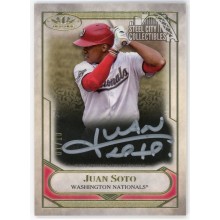 Juan Soto 2021 Topps Tier One Talent Silver Ink Autograph Card #T1TA-JS 01/10