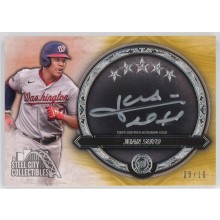 Juan Soto 2021 Topps Five Star Silver Signatures Gold Auto Card #SS-JS 08/10