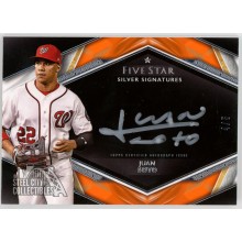 Juan Soto 2019 Topps Five Star Silver Signatures Orange Auto Card #SS-JS 4/5