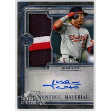 Juan Soto 2019 Topps Museum Collection Jumbo Patch Autograph Card #JPA-JSO 05/15