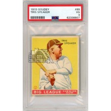Tris Speaker 1933 Goudey Baseball Card #89 PSA 3 (807)